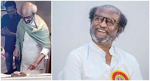 ஜெய்ப்பூரில் ‘கூலி’ படப்பிடிப்பின்போது 74-வது பிறந்தநாளை கேக் வெட்டி கொண்டாடினார் ரஜினிகாந்த்