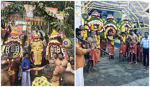 குமரி: குமாரகோயிலுக்கு போலீஸார், பொதுப்பணித் துறையினர் காவடி ஊர்வலம்