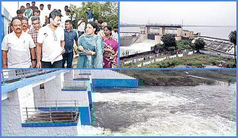 செம்​பரம்​பாக்​கம், பூண்டி, புழல் ஏரிகளில் உபரிநீர் திறப்பு: துணை முதல்வர் உதயநிதி ஆய்வு