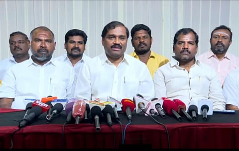 தமிழக வாழ்வுரிமை கட்சித் தலைவர் வேல்முருகன் செய்தியாளர் சந்திப்பு.