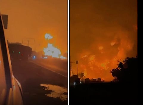 ராஜஸ்தான் | ஜெய்ப்பூரில் ரசாயன டேங்கர் மீது லாரி மோதி விபத்து - 8 பேர் உயிரிழப்பு