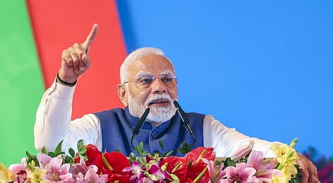 நாட்டின் நீர் பாதுகாப்புக்கு வழிகாட்டிய அம்பேத்கருக்கு உரிய பெருமையை காங். கொடுக்கவில்லை - பிரதமர் மோடி