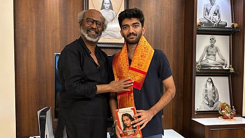 உலக செஸ் சாம்பியன் குகேஷை நேரில் சந்தித்து பாராட்டிய ரஜினி!