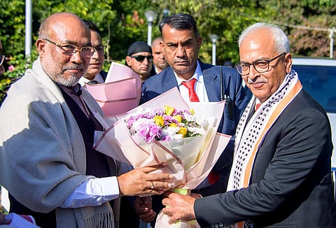 அஜய் குமார் பல்லாவுக்கு வாழ்த்து தெரிவித்த முதல்வர் பைரன் சிங்