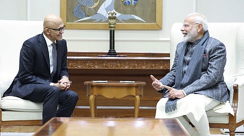 ஏஐ விரிவாக்கத்துக்காக இந்தியாவில் ரூ.25 ஆயிரம் கோடி முதலீடு: மைக்ரோசாப்ட்​ சிஇஓ சத்ய நாதெள்ளா தகவல்​