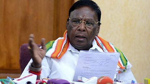 புதுச்சேரி முன்னாள் முதல்வரும் காங்கிரஸின் மூத்த தலைவருமான நாராயணசாமி | கோப்புப் படம்.