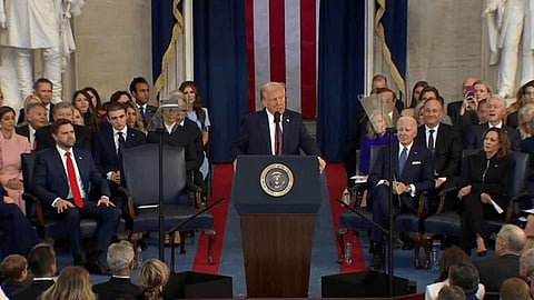 “அமெரிக்காவின் பொற்காலம் தொடங்குகிறது” - அதிபராக பதவியேற்ற பின் ட்ரம்ப் முதல் உரை!