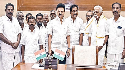 டங்ஸ்டன் ஏல ரத்து அறிவிப்பை தொடர்ந்து மதுரையில் இன்று முதல்வர் ஸ்டாலினுக்கு பாராட்டு விழா