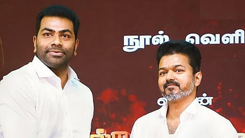 ஆதவ் அர்ஜுனா - விஜய் | கோப்புப் படம்