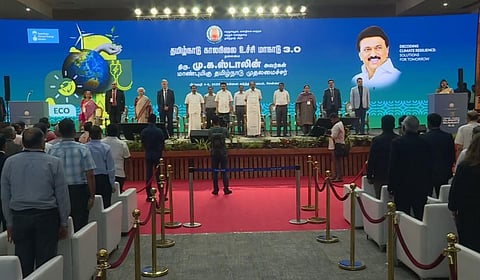 தமிழ்நாடு காலநிலை மாற்ற உச்சி மாநாட்டை தமிழக முதல்வர் மு.க.ஸ்டாலின் தொடங்கி வைத்தார்