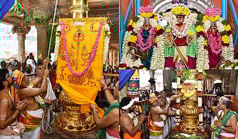 பழநியில் தைப்பூசத் திருவிழா கொடியேற்றத்துடன் துவங்கியது | படங்கள்: நா.தங்கரத்தினம்