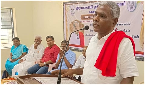 மார்க்சிஸ்ட் மாநிலச் செயலாளர் பெ.சண்முகம்