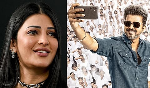 ‘ஜன நாயகன்’ படத்தில் விஜய் உடன் இணையும் ஸ்ருதிஹாசன்!