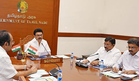தமிழக முதல்வர் மு.க.ஸ்டாலின் தலைமையில் பொருளாதார ஆலோசனைக் குழுக் கூட்டம் நடைபெற்றது