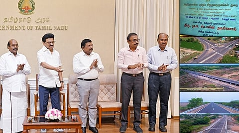 நெடுஞ்சாலை துறை சார்பில் செய்யூர் - வந்தவாசி - போளூர் இடையே ரூ.1,141 கோடியில் மேம்படுத்தப்பட்ட சாலை: முதல்வர் ஸ்டாலின் திறந்தார்