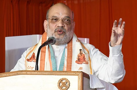 கோவை பீளமேடு பகுதியில் பாஜக மாநகர் மாவட்ட அலுவலகம் திறப்பு விழா இன்று நடந்தது. இதில் மத்திய உள்துறை அமைச்சர் அமித்ஷா பேசினார். | படங்கள்: ஜெ.மனோகரன்