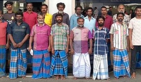 இலங்கை சிறையில் இருந்து தாயகம் திரும்பிய ரமேசுவரம்  மீனவர்கள்