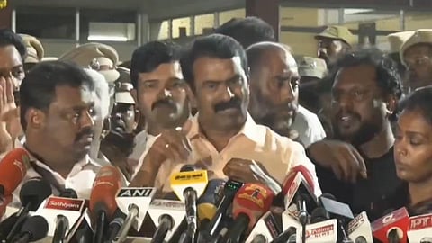 ‘போலீஸ் விசாரணையில் புதிய கேள்விகள் ஏதும் கேட்கப்படவில்லை’ - சீமான்