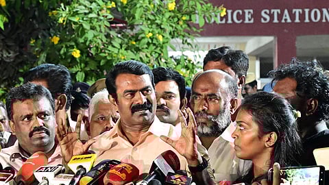 சீமானிடம் விசாரணை: நாதகவினர் குவிந்ததால் போலீஸ் திணறல் - வளசரவாக்கத்தில் நடந்தது என்ன?