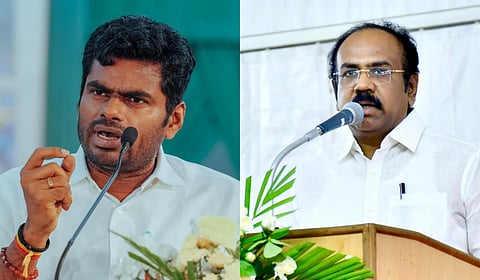 பாஜகா மாநிலத் தலைவர் அண்ணாமாலை, அமைச்சர் தங்கம் தென்னரசு