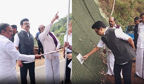 மேட்டுப்பாளையம் - கோத்தகிரி மலைப்பாதையில் ‘சாயில் நெய்லிங்’ திட்டத்தை ஆய்வு செய்த முதல்வர் ஸ்டாலின்