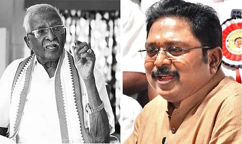 ‘தமிழுக்கு அரும்பணியாற்றியவர்’ - குமரி அனந்தனுக்கு டிடிவி தினகரன் புகழஞ்சலி