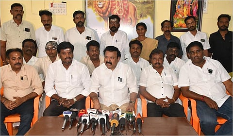 மதுரையில் பாஜக பொதுச் செயலாளர் ராம சீனிவாசன் செய்தியாளர்களைச் சந்தித்தார் | படம்: எஸ்.கிருஷ்ணமூர்த்தி