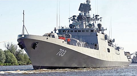 ரஷ்யாவில் தயாரிக்கப்பட்ட புதிய போர்க்கப்பல் ஐஎன்எஸ் தமால் மே 28-ம் தேதி இந்தியாவிடம் ஒப்படைப்பு