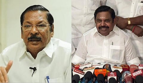 ஆர்.எஸ்.பாரதி மற்றும் எடப்பாடி பழனிசாமி | கோப்புப்படம்