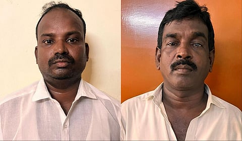 கைது செய்யப்பட்ட கோபால் மற்றும் பாஸ்கர்