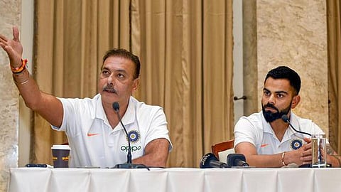 ரவி சாஸ்திரி மற்றும் விராட் கோலி | கோப்புப்படம்