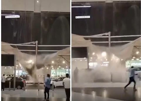 கனமழையால் டெல்லி விமான நிலையத்தில் மேற்கூரை கிழிந்த விவகாரம் - வளர்ச்சி நிரம்பி வழிவதாக காங்கிரஸ் கேலி!