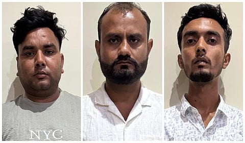 கைதான மூவர்.