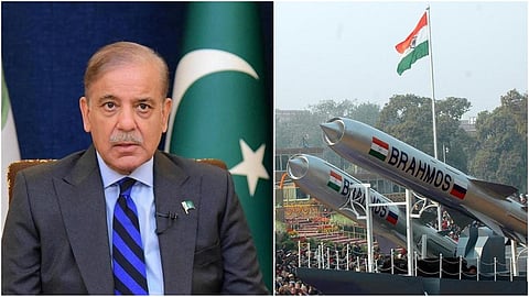 ‘பதிலடி கொடுப்பதற்குள் பிரம்மோஸ் ஏவுகணையை கொண்டு இந்தியா தாக்கியது’ - பாக். பிரதமர் பேச்சு