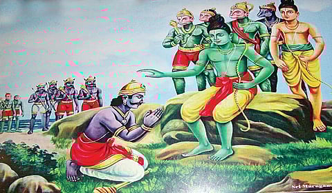 தர்மசீலர் விபீஷணர் பட்டாபிஷேகம்
