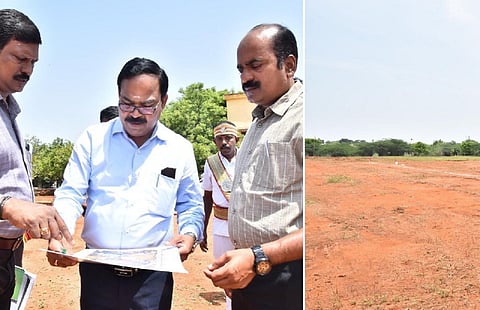 பாளை.யில் ரூ.100 கோடியில் ‘காயிதே மில்லத் நூலகம்’ அமையும் இடத்தில் ஆய்வு