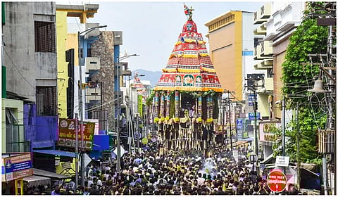 சுகவனேஸ்வரர் கோயில் தேரோட்டம் கோலாகலம் - சேலத்தில் திரளான பக்தர்கள் பங்கேற்பு