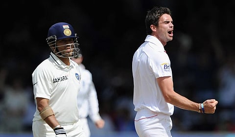 லெஜண்ட் சச்சின் பெயருடன் கோப்பையில் என் பெயரும் சேர்க்கப்பட்டது பெரிய கவுரவம்: ஆண்டர்சன் பெருமிதம்