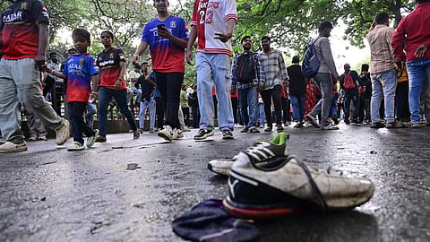 பெங்களூரு சின்னசாமி ஸ்டேடியம் அருகே விபத்து நேர்ந்த பகுதி