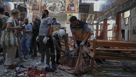 சிரியாவில் தேவாலயத்தில் தற்கொலைப்படை தாக்குதல்: 22 பேர் உயிரிழப்பு