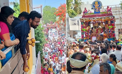 காரைக்காலில் மாங்கனித் திருவிழா கோலாகலம்: மாங்கனிகளை வீசி வழிபட்ட பக்தர்கள்