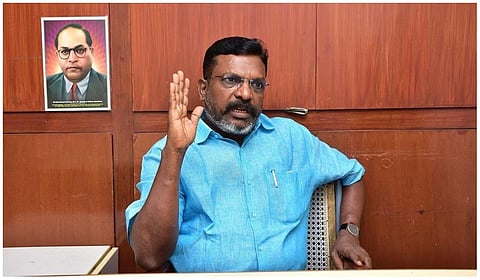 பொதுக்கூட்ட பேச்சுக்காக அவதூறு வழக்கு: நீதிமன்றத்தில் ஆஜராவதில் இருந்து திருமாவளவனுக்கு விலக்கு