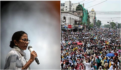 கொல்கத்தாவில் நடைபெற்ற தியாகிகள் தின பேரணி