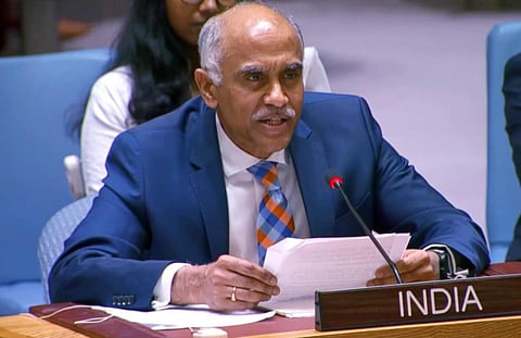 ஐநாவுக்கான இந்திய நிரந்தர தூதர் பர்வதநேனி ஹரிஷ் | கோப்புப் படம்