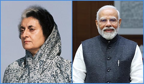 இந்திரா காந்தி, நரேந்திர மோடி