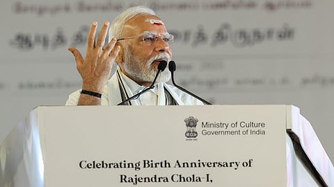 ராஜராஜன், ராஜேந்திர சோழனுக்கு சிலைகள்: கங்கைகொண்ட சோழபுரம் ஆடி திருவாதிரை விழாவில் பிரதமர் மோடி அறிவிப்பு