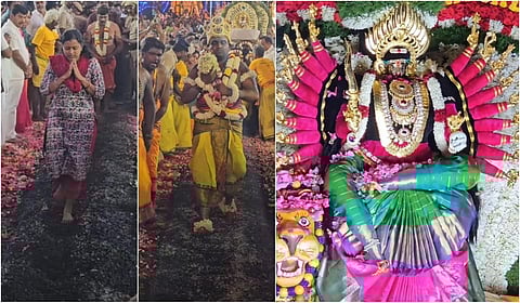 மேட்டுப்பாளையம் வன பத்திரகாளியம்மன் கோயிலில் குண்டம் இறங்கி பக்தர்கள் நேர்த்திக்கடன்