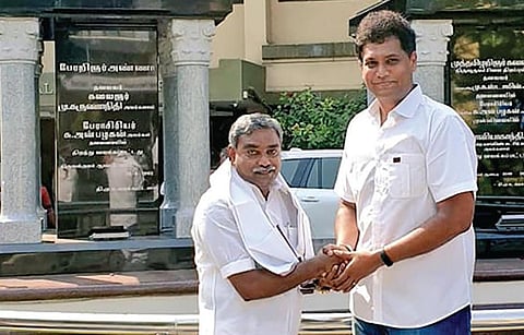 ராசியாகிவிட்டார்களா ராஜாவும் கலைவாணனும்? - திருவாரூர் திமுக பாலிடிக்ஸ்!