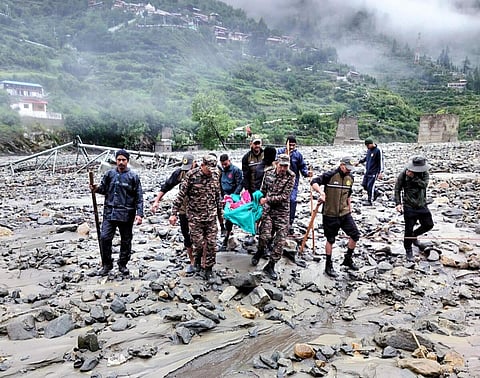 உத்தராகண்ட் மேகவெடிப்பு: இதுவரை 190 பேர் மீட்பு, 100+ பேரை தேடும் பணி தீவிரம்