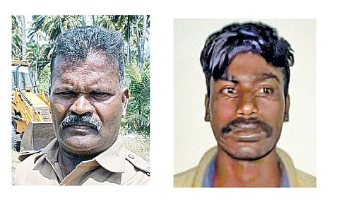 எஸ்.எஸ்.ஐ. சண்முகவேல்,  மணிகண்டன்